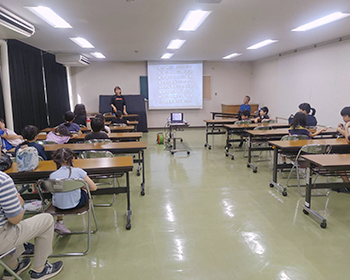 赤山渋でコースターづくり